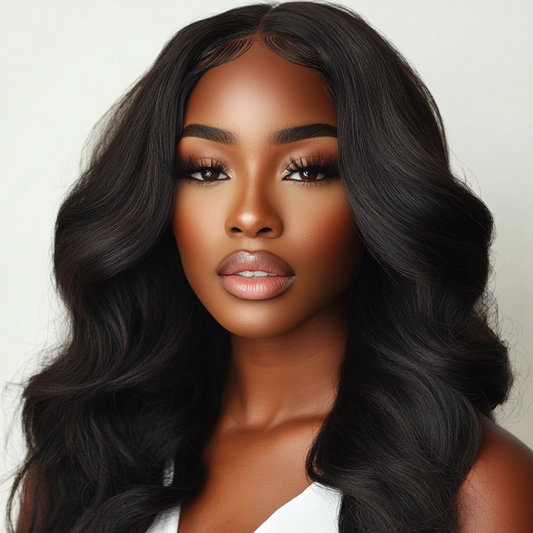 Goddess Made Hair wig styled for spring with natural finish